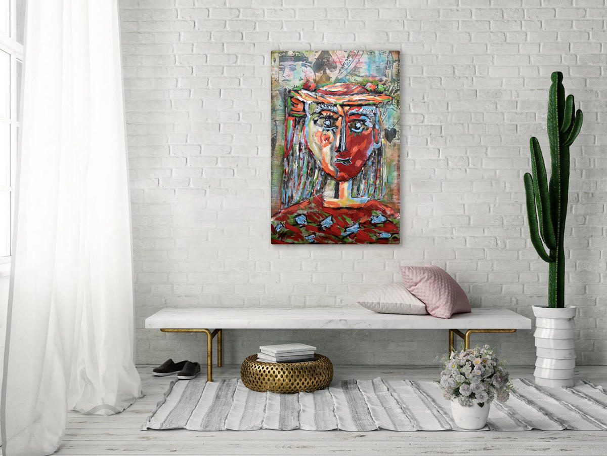 METALLBILD Bunt 60/90 cm - Multicolor, Metall (4.16/90cm) - KUNSTLOFT