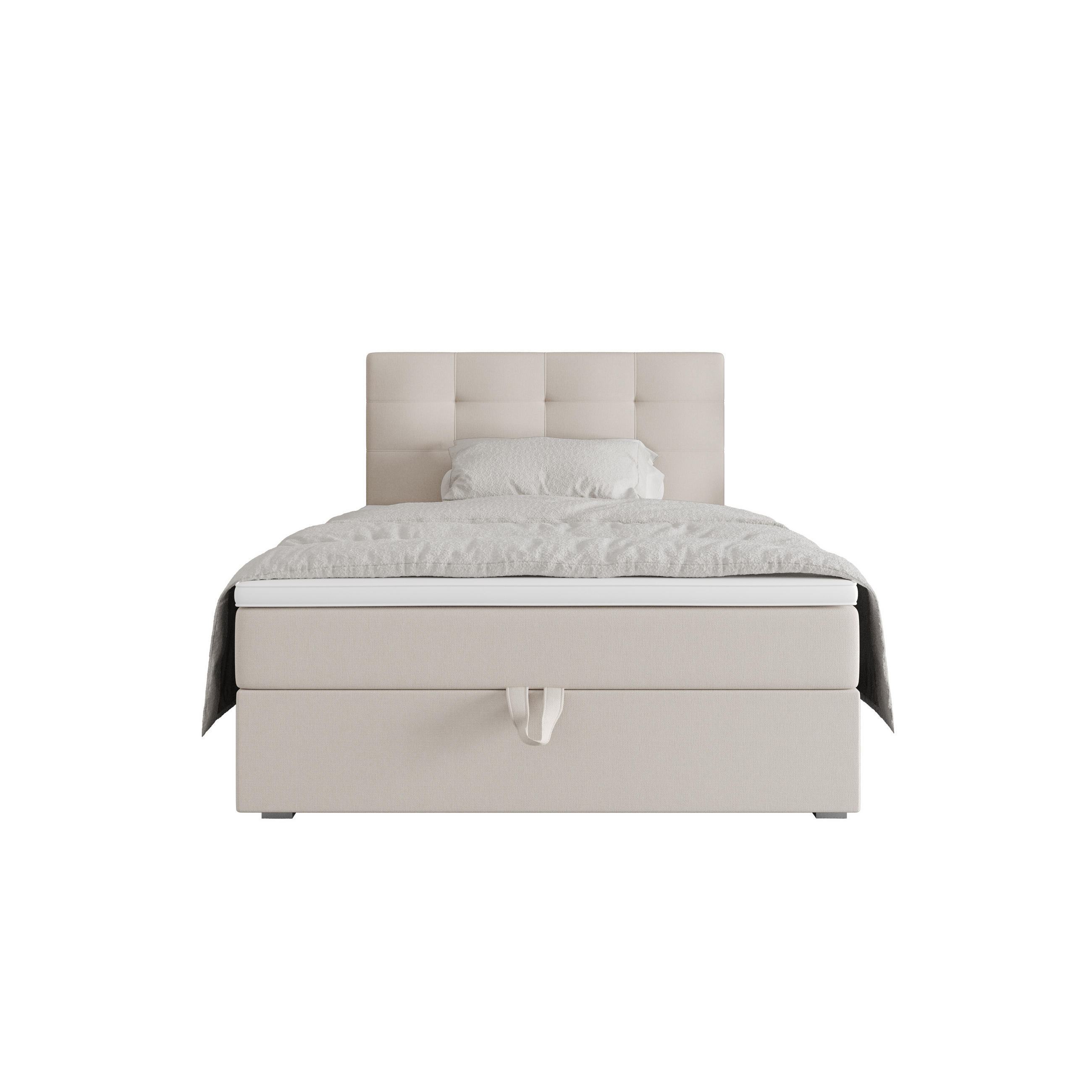 BOXBETT FADO 2 90x200, mit Matratze H3 und Topper, Cosmic 10 - Beige, Holz/Kunststoff (90/200cm) - Bedante