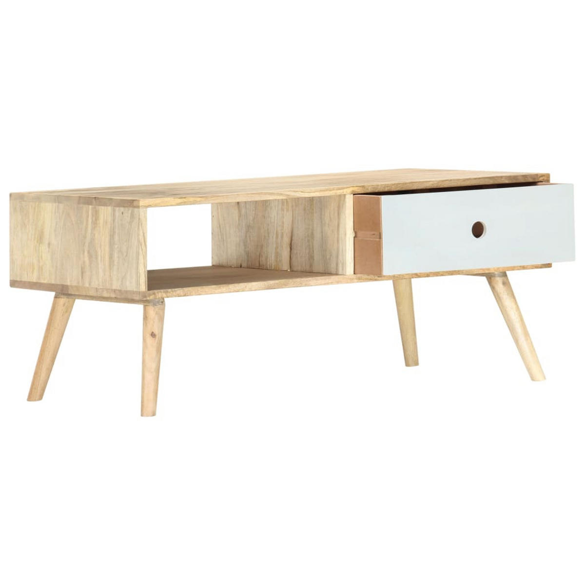 COUCHTISCH 90×50×40 cm Massivholz Mango - Braun, Holzwerkstoff (90/50/40cm) - furnicato