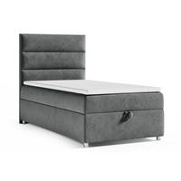 BOXBETT mit Bettkasten Trinity K-4 SINGLE Bonellfederkern - Graphitfarben, Holz/Holzwerkstoff (70/200cm) - Best For Home