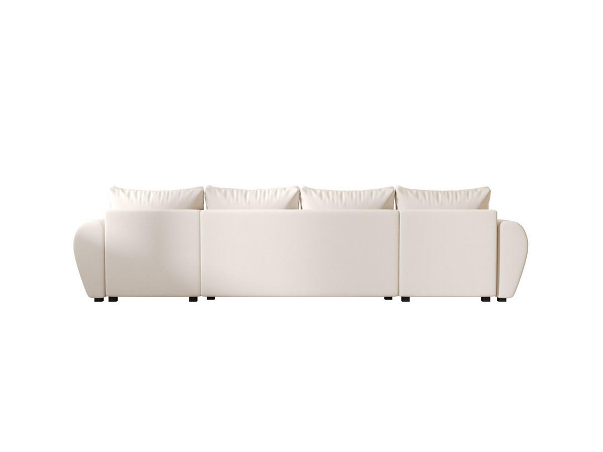 WOHNLANDSCHAFT MOLISA U Cosmic 10 mit Schlaffunktion - Beige, Textil (303/82/208cm) - Bedante