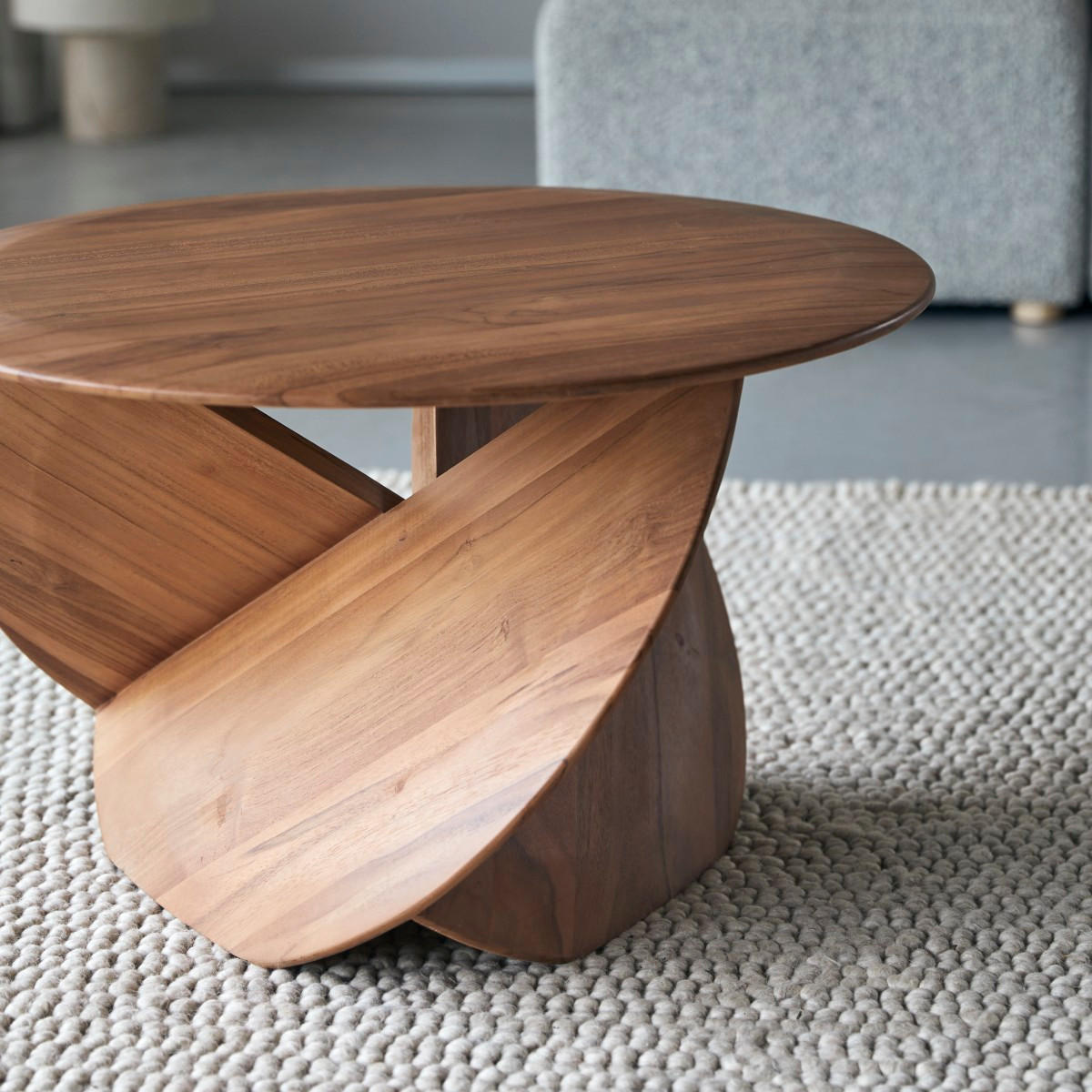 COUCHTISCH Gonzague Natur aus Teak - Naturfarben, Holz (70/70/42cm) - Tikamoon