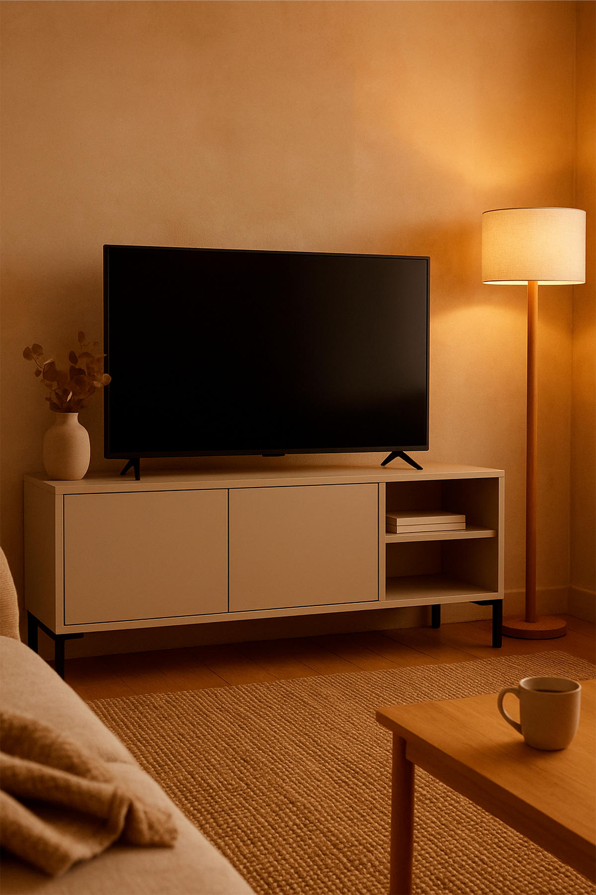 TV-MÖBEL 113 cm taupe MIRKO - Taupe, Holzwerkstoff (40/47/113cm) - RNT By Really Nice Things