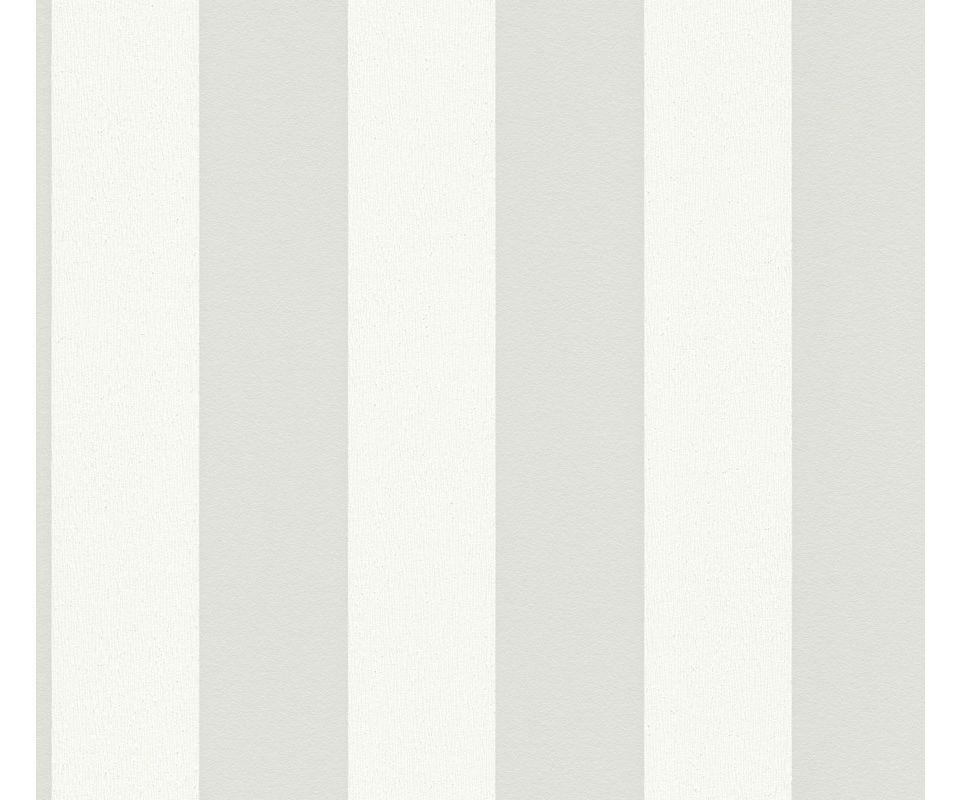 VLIESTAPETE Grau 53/1005 cm - Weiß/Grau, Textil (53/1cm) - KUNSTLOFT
