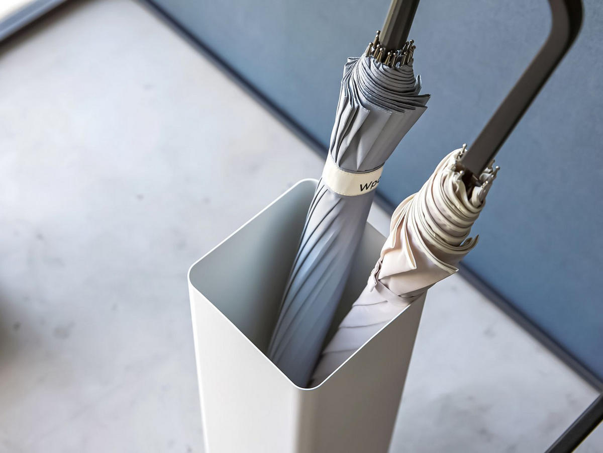 SCHIRMSTÄNDER Smart weiß 15/48/15 cm - Weiß, Metall (15/48/15cm) - Yamazaki