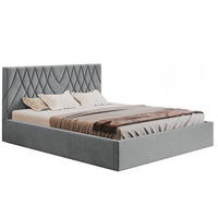 BETT Grau OLDO 5 Gepolstert Mit Bettkasten 120x200 cm - Grau, Textil (120/200cm) - Sepro Meble