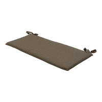 BANKKISSEN Canvas 110/48 cm - Taupe, Textil (48/5/110cm) - Madison