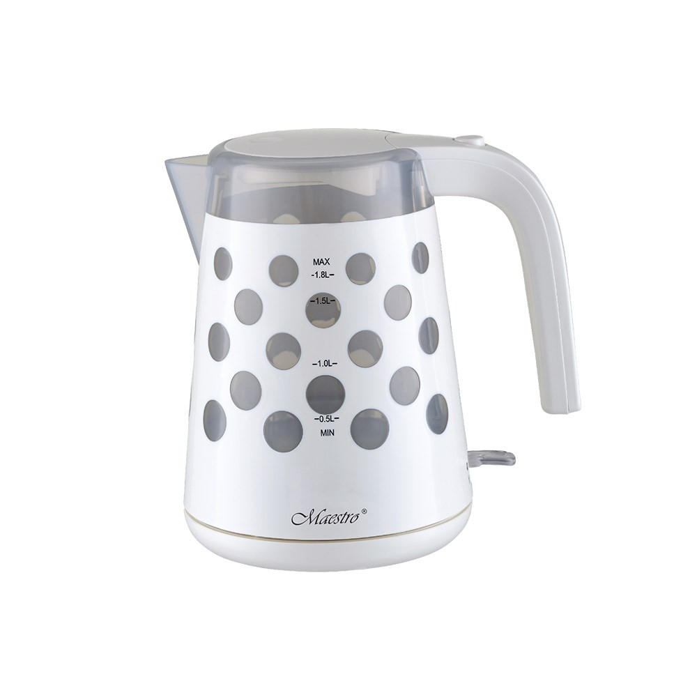 WASSERKOCHER ELEKTRISCH Weiß 20/20/22 cm MR045WHITE - Weiß, Metall (20/22/20cm) - Maestro 