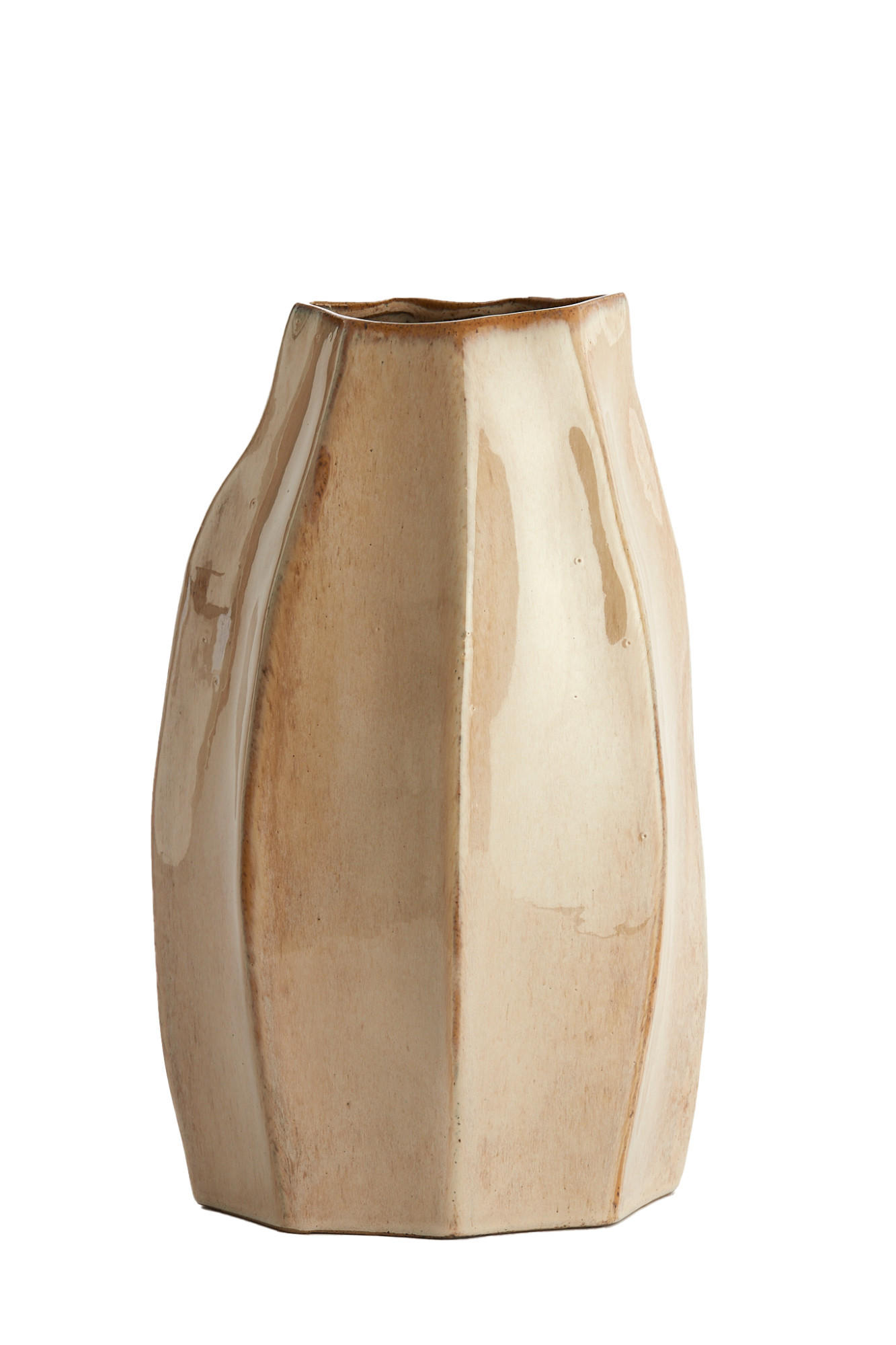 VASE Chiado Braun 25,5/21,5/42,5 cm - Braun, Keramik (42.5cm) - Light & Living