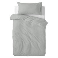BETTBEZUG 2er-Set teiliges basic 115x145 cm (kinderbett) grau - Grau, Textil (115/145cm) - Happy Friday