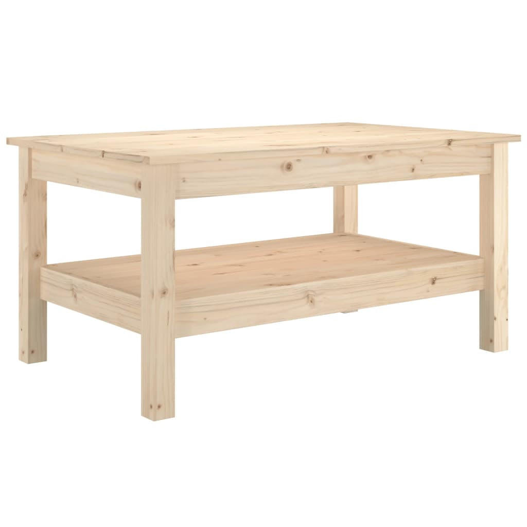 COUCHTISCH 80x50x40 cm Massivholz Kiefer - Braun, Holz (50/80/40cm) - furnicato