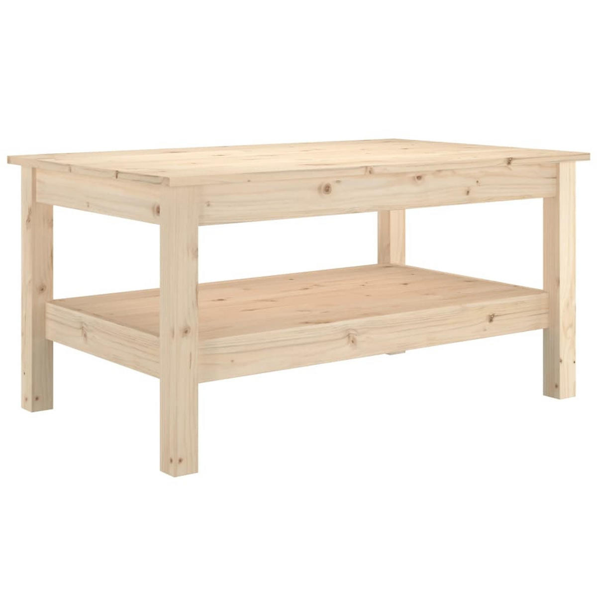 COUCHTISCH 80x50x40 cm Massivholz Kiefer - Braun, Holz (50/80/40cm) - furnicato