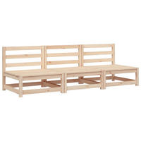 GARTENSOFA KEXAJ 70/67/70 cm （3-SITZER） - Braun, Holz (70/67/70cm) - ZMH