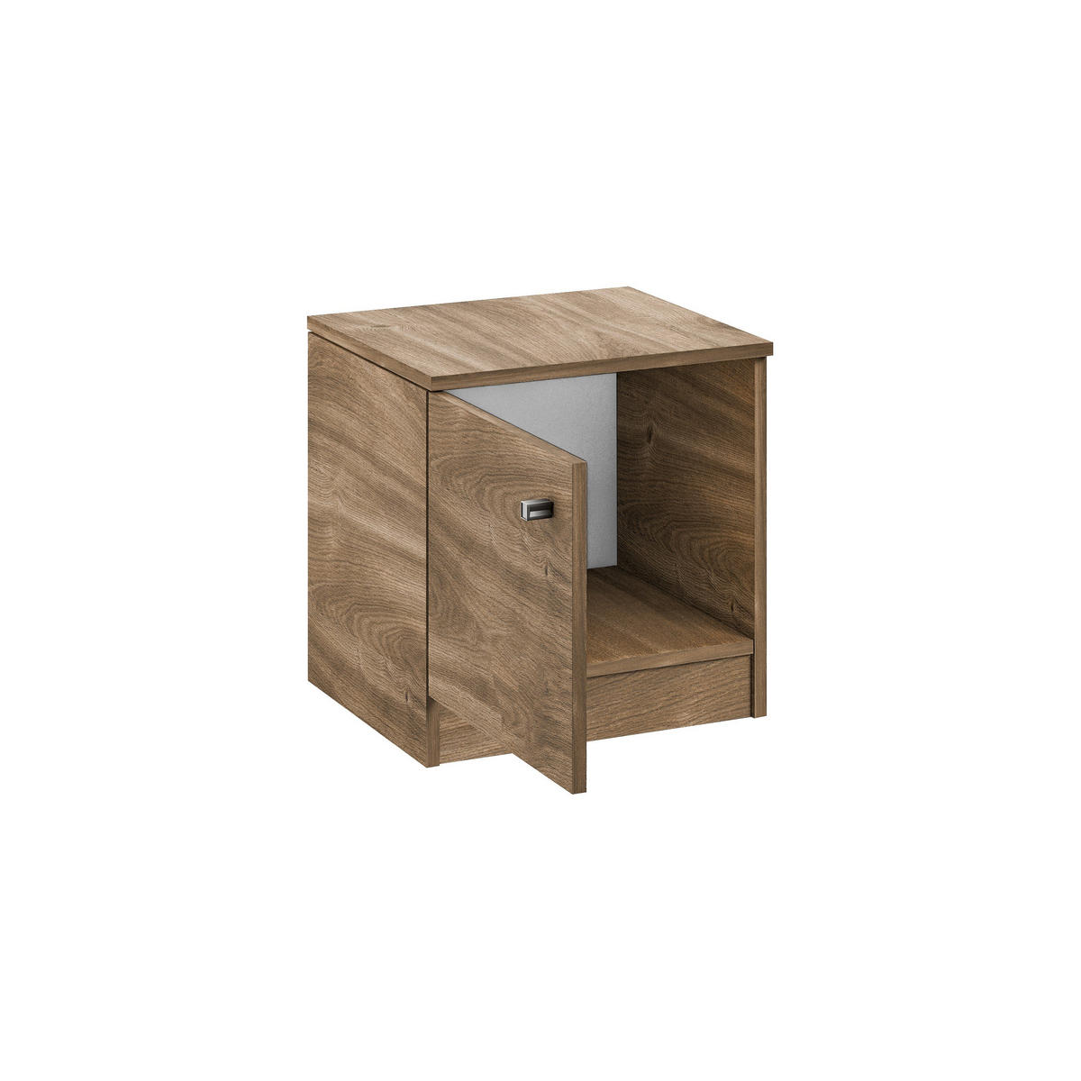 NACHTTISCH NESTOS 40x40,5x40 cm Braun - Braun, Holzwerkstoff (40/40.5/40cm) - MASSENO