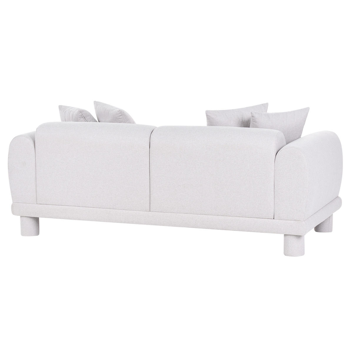 POHOVKA 3-místná Látka Světle šedá Pori - světle šedá, textil (202/74/93cm) - Beliani