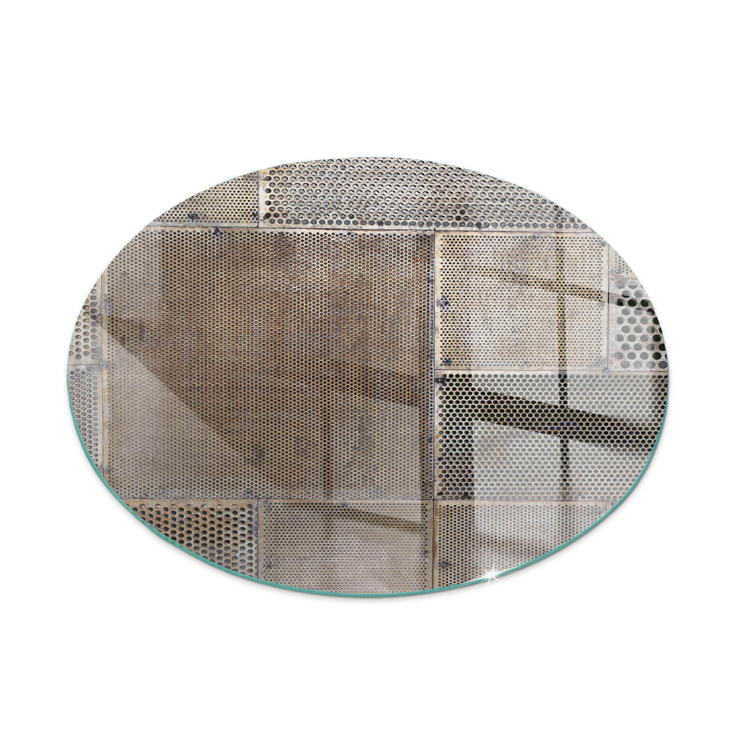 ArtPrintCave Glasplatte Beige 70x70x0.4 cm