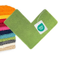 ECKBADEMATTE PARIS - Grün, Textil (100/100cm) - WohnDirect