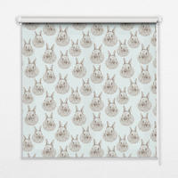 VNÚTORNÁ roleta - okenná roleta - roleta - 100x100 cm - Králiky - sivá, plast (100/100/0.5cm) - TULUP