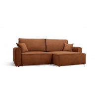 ECKSOFA mit Schlaffunktion Kupfer - Orange, Textil (244/148cm) - Furnisell