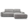 ECKSOFA Alferia Greige mit Cordbezug - Taupe/Schwarz, Kunststoff/Textil (264/162cm) - Selsey