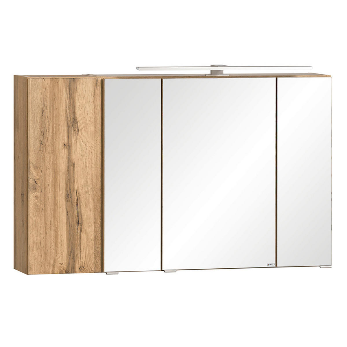 BADMÖBEL-SET Vasto-03 - Grau, Holzwerkstoff (105/200/47cm) - Lomado