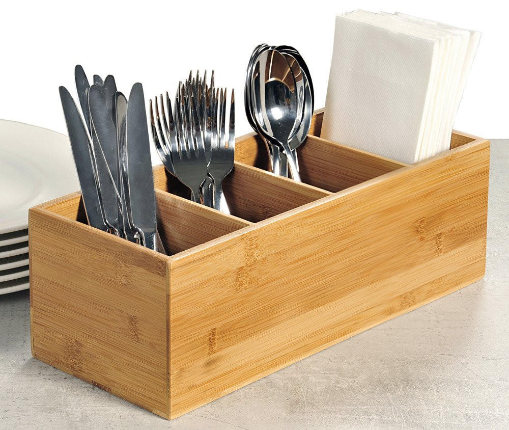 BESTECKKASTEN Aufbewahrungsbox mit universellem Zweck 35/14/14 cm - Beige, Naturmaterialien (14/14/35cm) - Kesper
