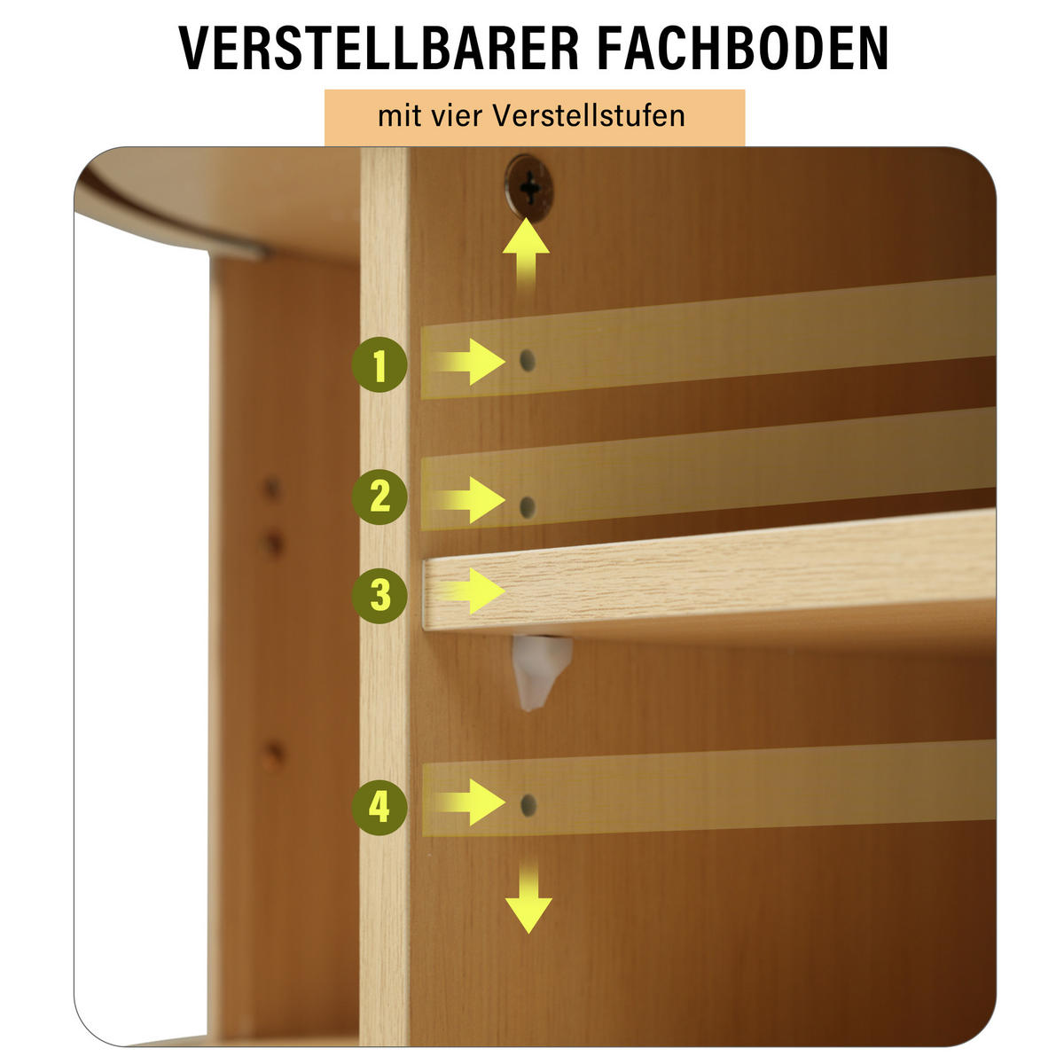 WOHNZIMMER-SET in Naturfarben mit Schubladen und Teleskoptüren für Wohnzimmer, B175/T40/H42 cm - Naturfarben, Holz/Holzwerkstoff (175/42/40cm) - STILVORA