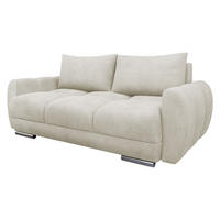 SOFA Logo 2 - Sandfarben/Silberfarben, Holz/Kunststoff (186/89/97cm) - MIRJAN24