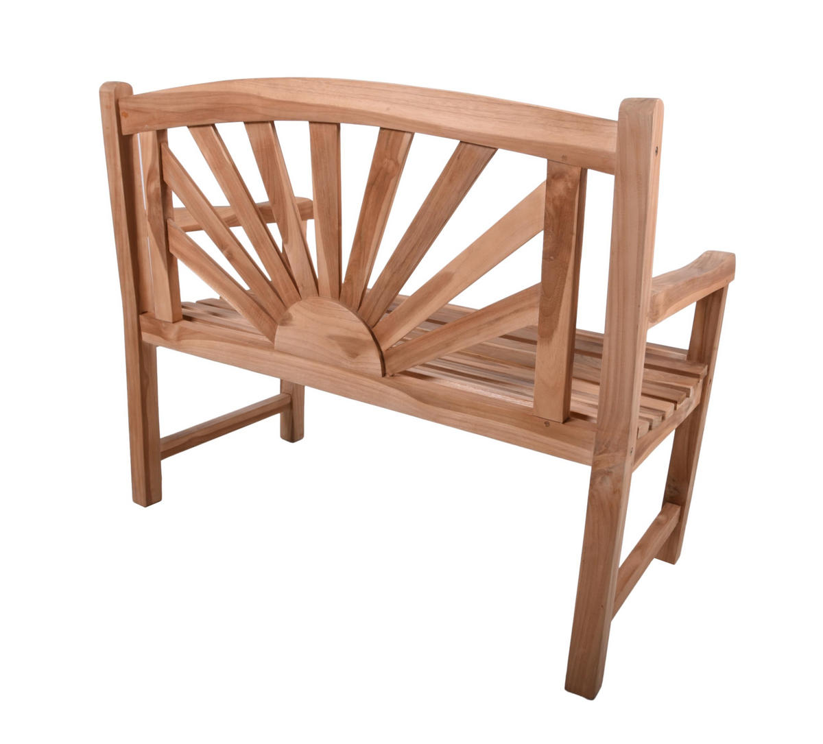 GARTENBANK Oscar 2-Sitzer Terrassenbank - Braun, Holz (110/92/64cm) - DELUKE