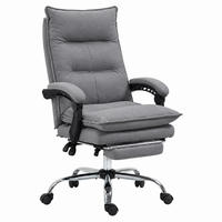BÜROSTUHL mit Massagefunktion höhenverstellbar Grau - Grau, Kunststoff (74/121.5/66cm) - Meubliv