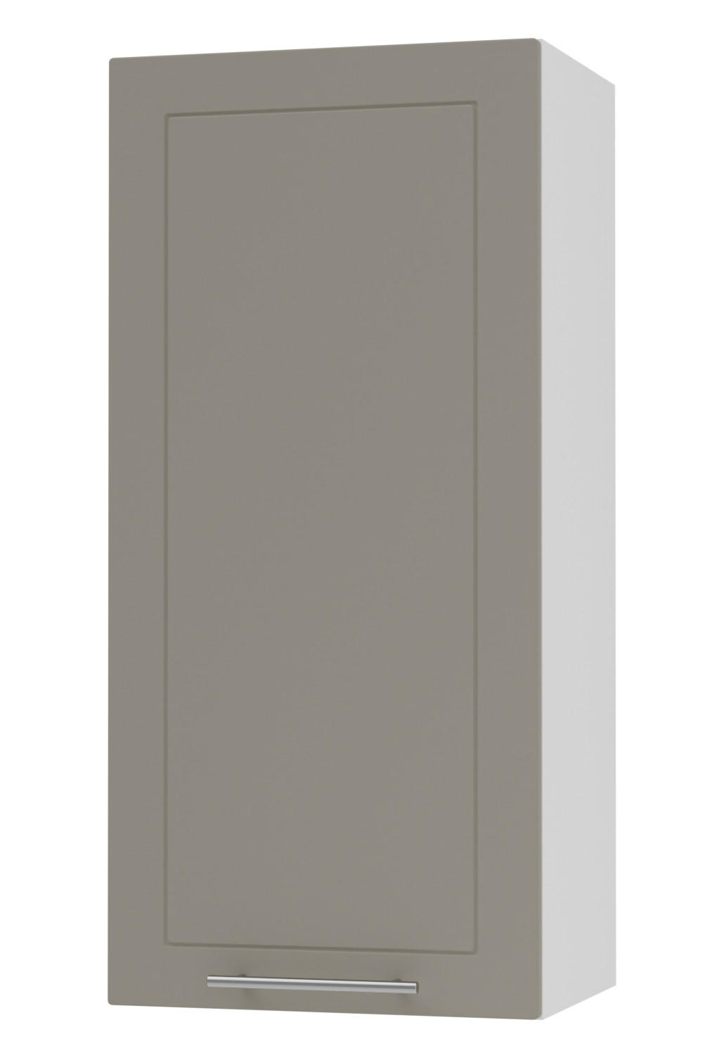 KÜCHENHÄNGESCHRANK Kvantum W4/45 Beige Matt / Weiß Matt 45 / 32,5 / 96cm - Beige/Weiß, Holz/Holzwerkstoff (45/96/32.5cm) - Feldmann-Wohnen