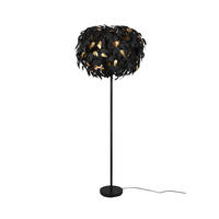 STEHLAMPE LEAVY - Schwarz - 70/70/180 cm - Schwarz, Metall (70/70/180cm) - Trio Leuchten
