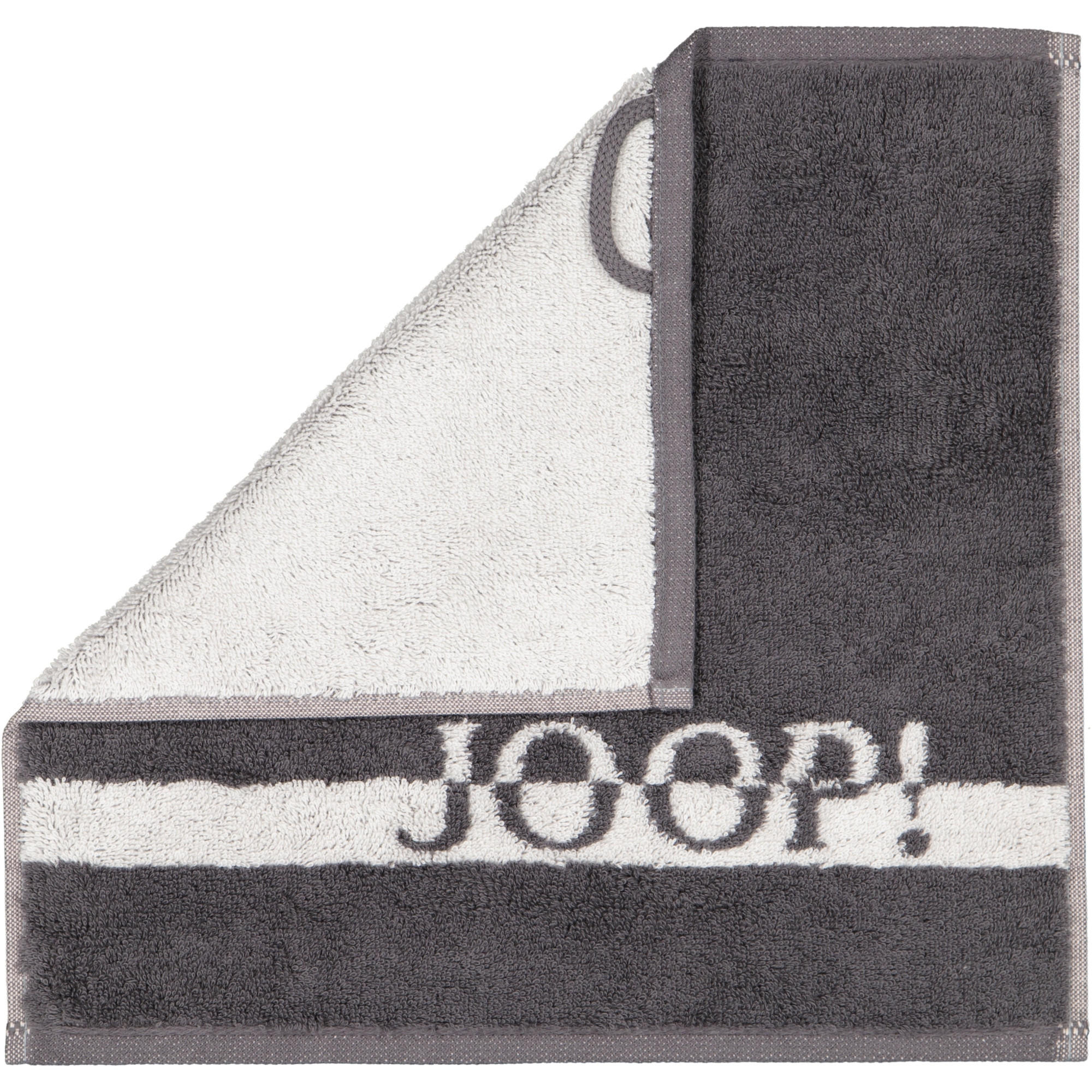 SEIFTUCH SPLIT DOUBLEFACE 1712 STEIN - 77 - Grau, Textil (30/30cm) - Joop!