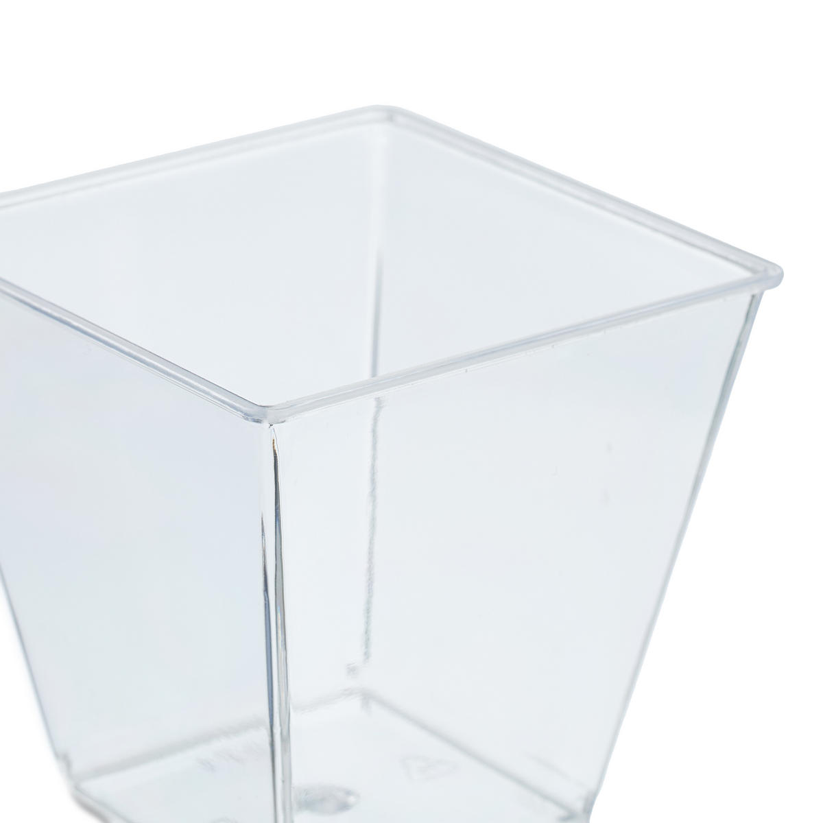 50XDEZERTNÉ misky - priehľadné, plast (7.5/7.5/7.5cm) - Relaxdays