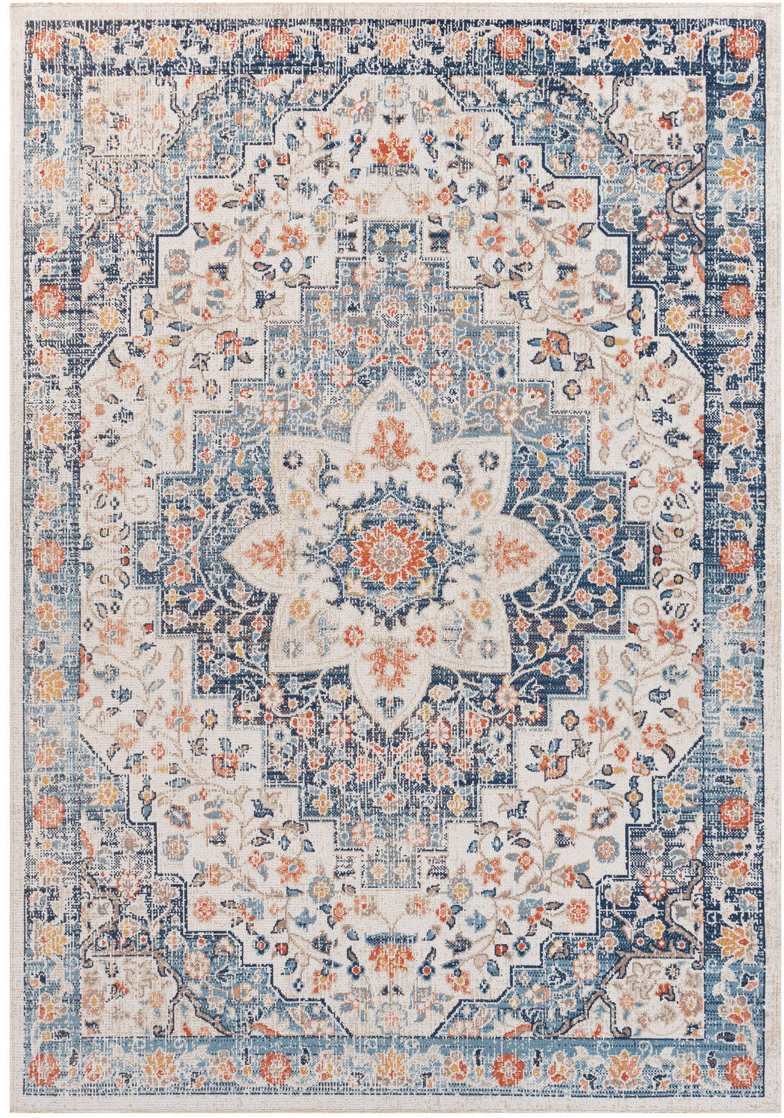 VINTAGE-TEPPICH 160/213 cm Blau - Blau, Kunststoff/Textil (160/213cm) - LIVABLISS