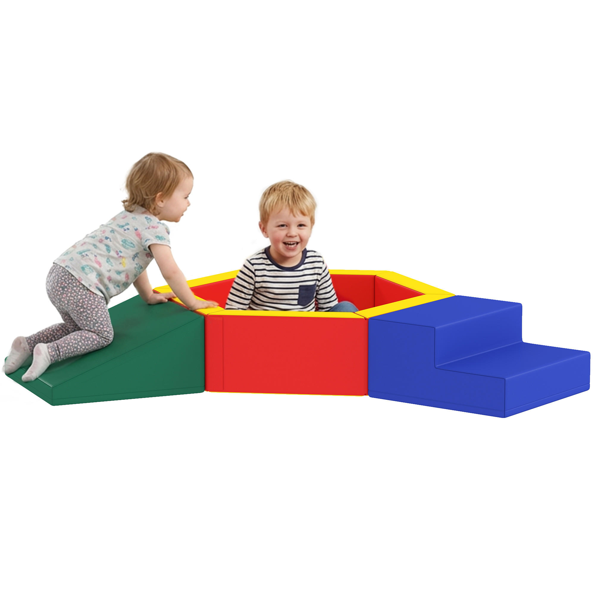 MOTORIKSPIEL DE-18215 3-in-1, EPE-Schaum Bunt - Multicolor, Kunststoff (100/25/190cm) - ComfortXL