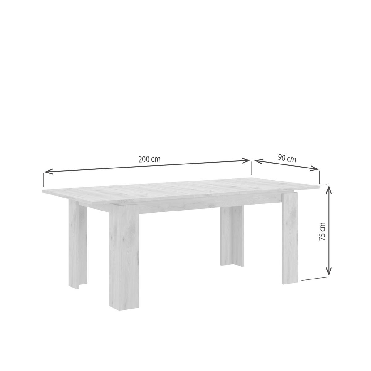 ESSTISCH Titan Tische in weiß Nachbildung - modernes Design - B/H/T: 160x76x90 cm - Weiß, Holzwerkstoff (90/160/76cm)