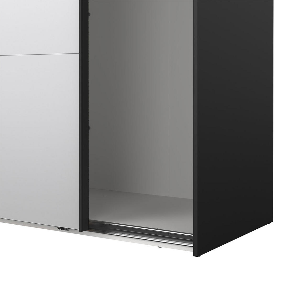 SCHIEBETÜRENSCHRANK, Catania, Schwarz, Holzwerkstoff, 179 x 67 x 221 cm - Schwarz, Holzwerkstoff (179/221/67cm) - ebuy24