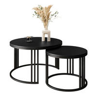 COUCHTISCH 2 in 1 LORI schwarz matt - Schwarz, Holzwerkstoff (70/70/48cm) - Lookway