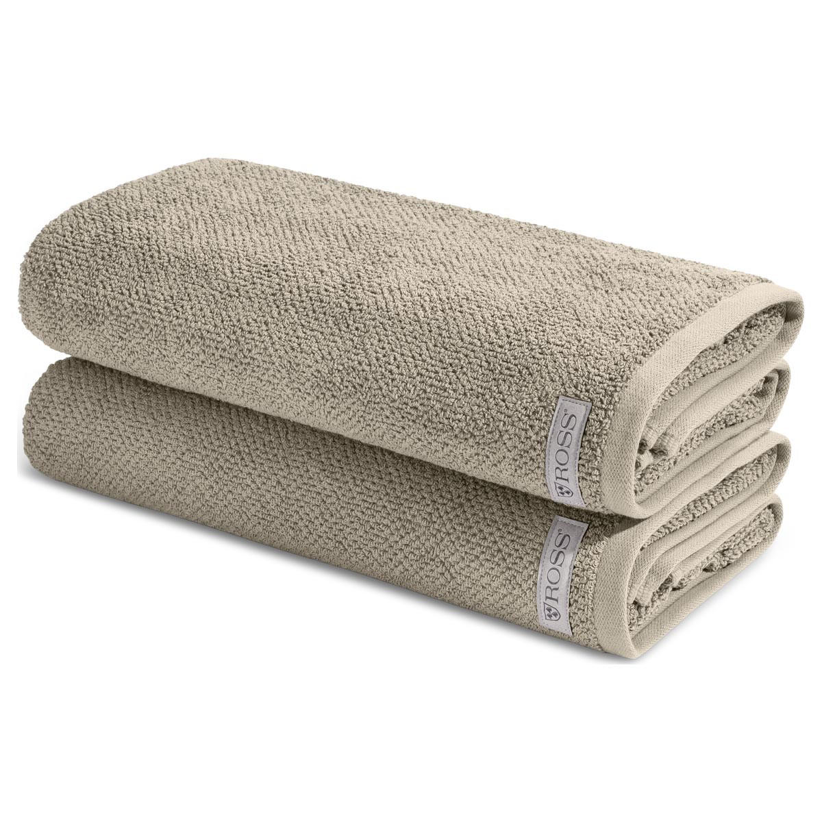 DUSCHTUCH Selection 2er-Set - Grau, Textil (50/100cm) - Ross