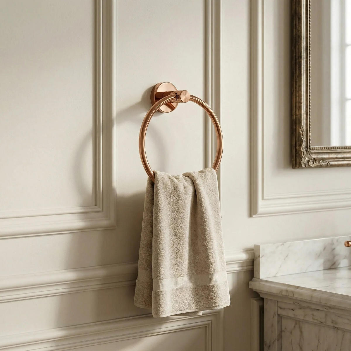 HANDTUCHHALTER Rea Ring 6610 Modern Copper - Kupferfarben, Metall (15.5/18/6.5cm) - REA