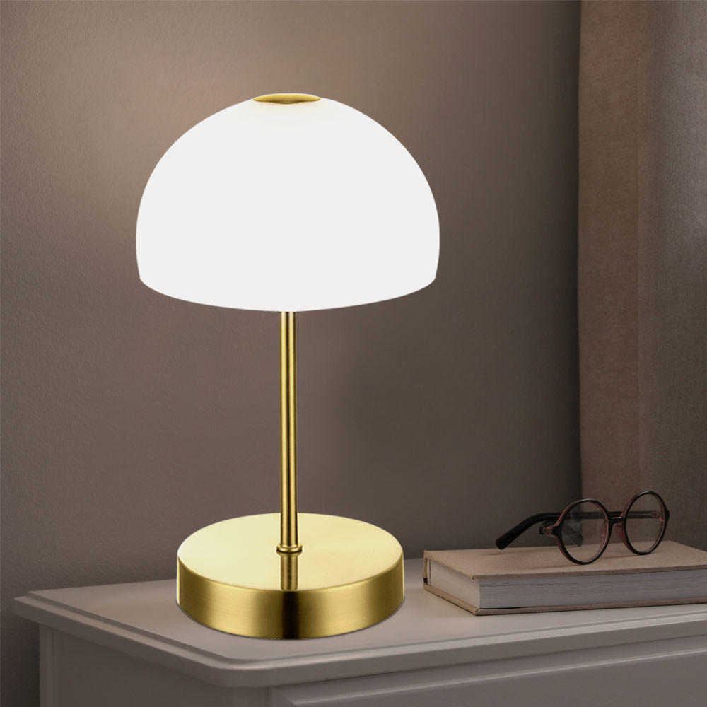 Thumbnail - Led, Weiß, Glas, 15x27x15 cm, Lampen & Leuchten, LED Beleuchtung, LED-Tischleuchten