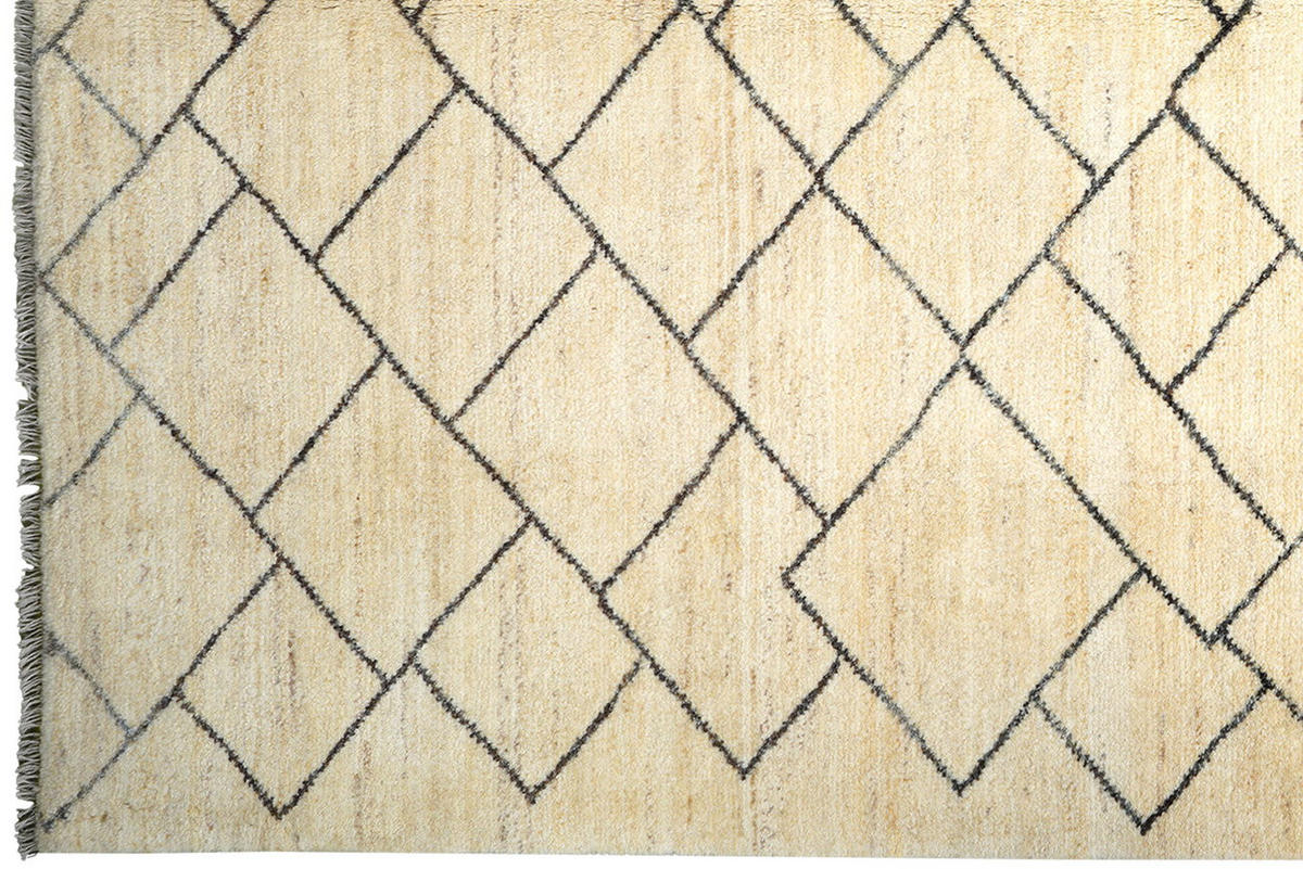 TEPPICH Gabbeh Basi Beige 246/171 cm Schurwolle - Beige, Textil (171/246cm) - Looma