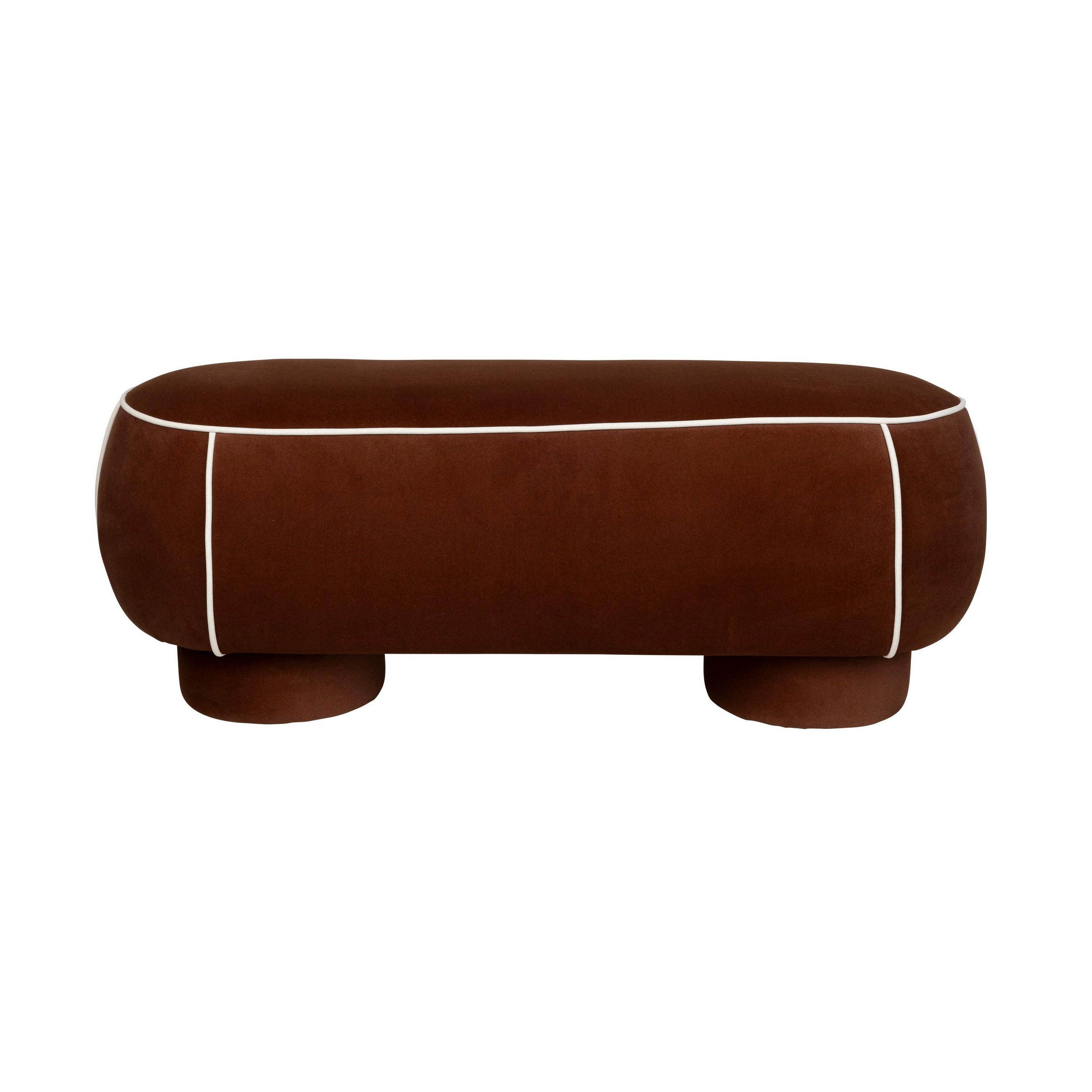 SITZBANK Marina Hocker L Rot - Rot, Kunststoff (121/47/44cm) - Housecraft Living
