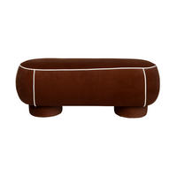 SITZBANK Marina Hocker L Rot - Rot, Kunststoff (121/47/44cm) - Housecraft Living