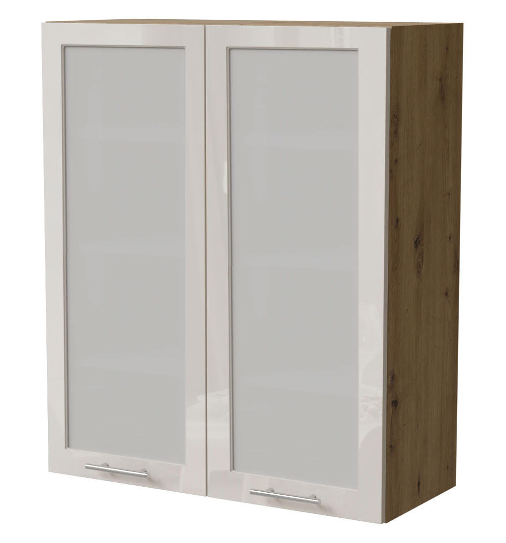 Feldmann-Wohnen Hängeschrank Creme, Eiche Artisan 80x96x32.5 cm