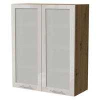 HÄNGESCHRANK Brerra W4S/80 Eiche Artisan / RAL 9001 creme Hochglanz 80 / 32,5 / 96cm - Creme/Eiche Artisan, Holz/Holzwerkstoff (80/96/32.5cm) - Feldmann-Wohnen