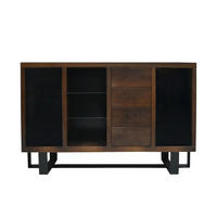 KOMMODE aus Eiche mit Schubladen Regale MOCCA I - Eichefarben, Holz (160/100/40cm) - Rawood Furniture