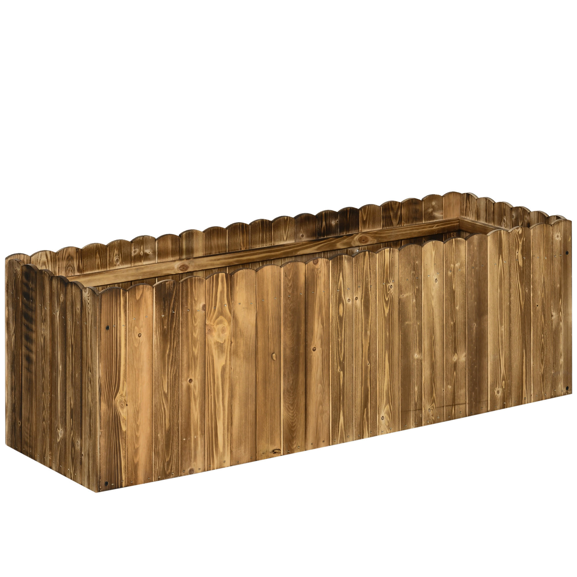Outsunny Hochbeet Natur 40x40x120 cm