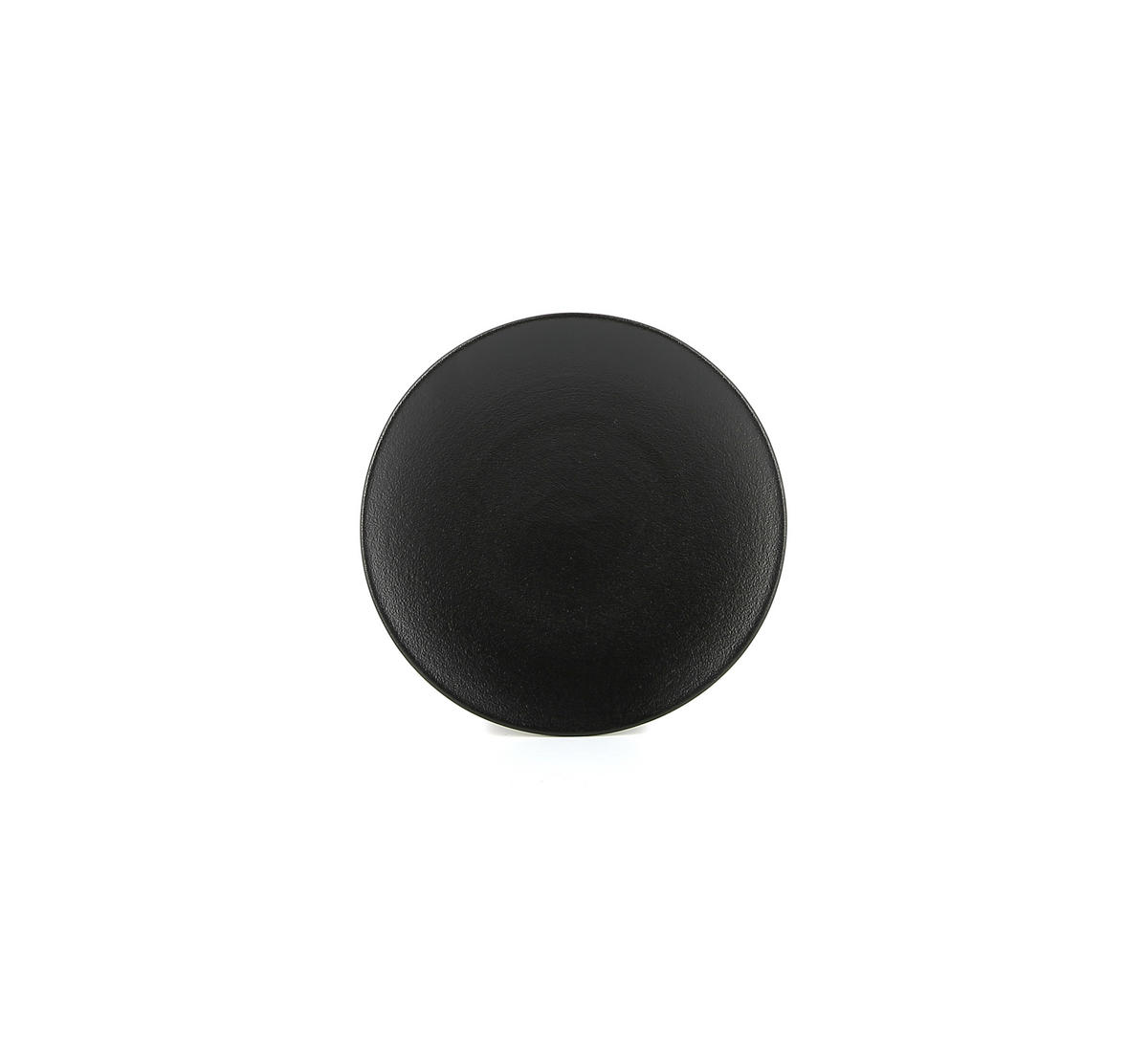 TELLER / BROTTELLER FLACH EQUINOXE 16 cm Gusseisener optik - Schwarz, Keramik (16cm) - Revol Porcelaine France